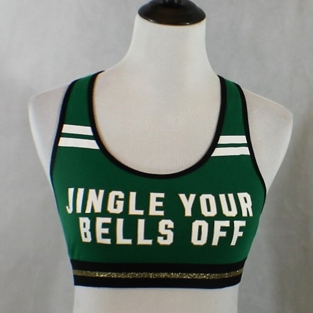 Pink Victoria Secret Holiday Sports Bra Medium